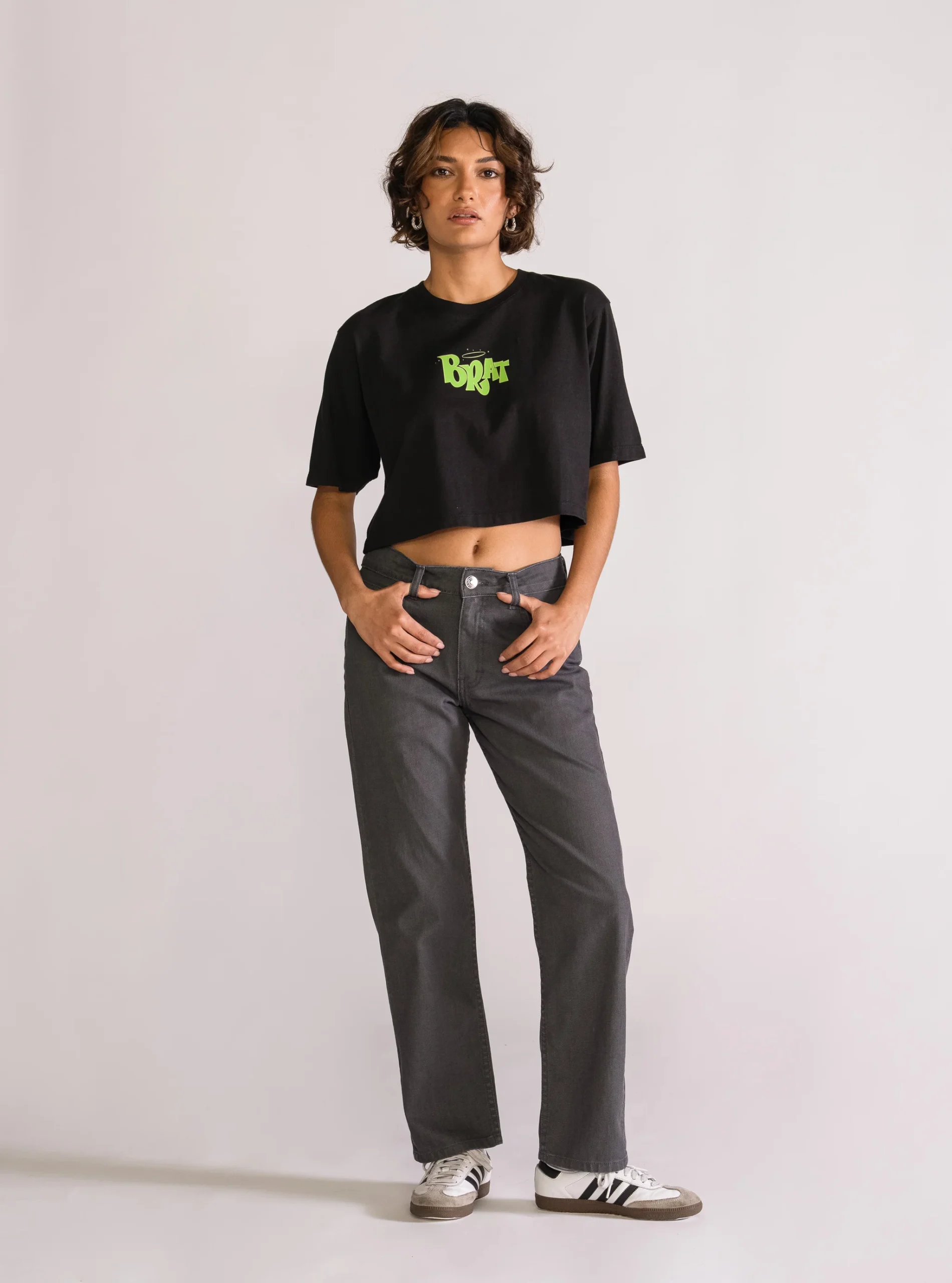 One More Time Slim Jeans, Gris Obscuro - Imagen 6