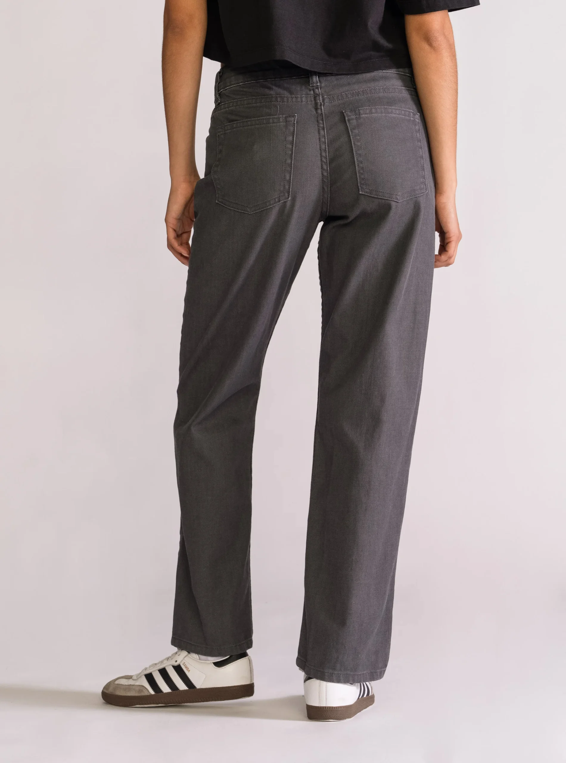 One More Time Slim Jeans, Gris Obscuro - Imagen 5