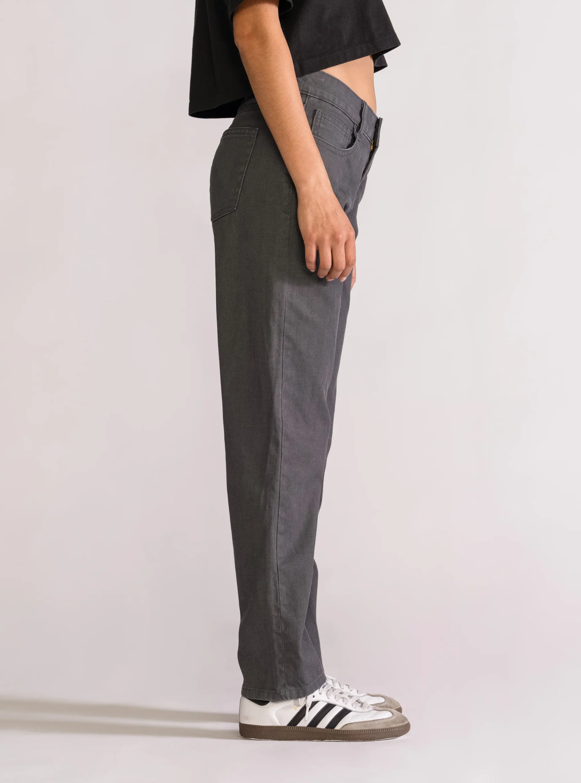 One More Time Slim Jeans, Gris Obscuro - Imagen 3