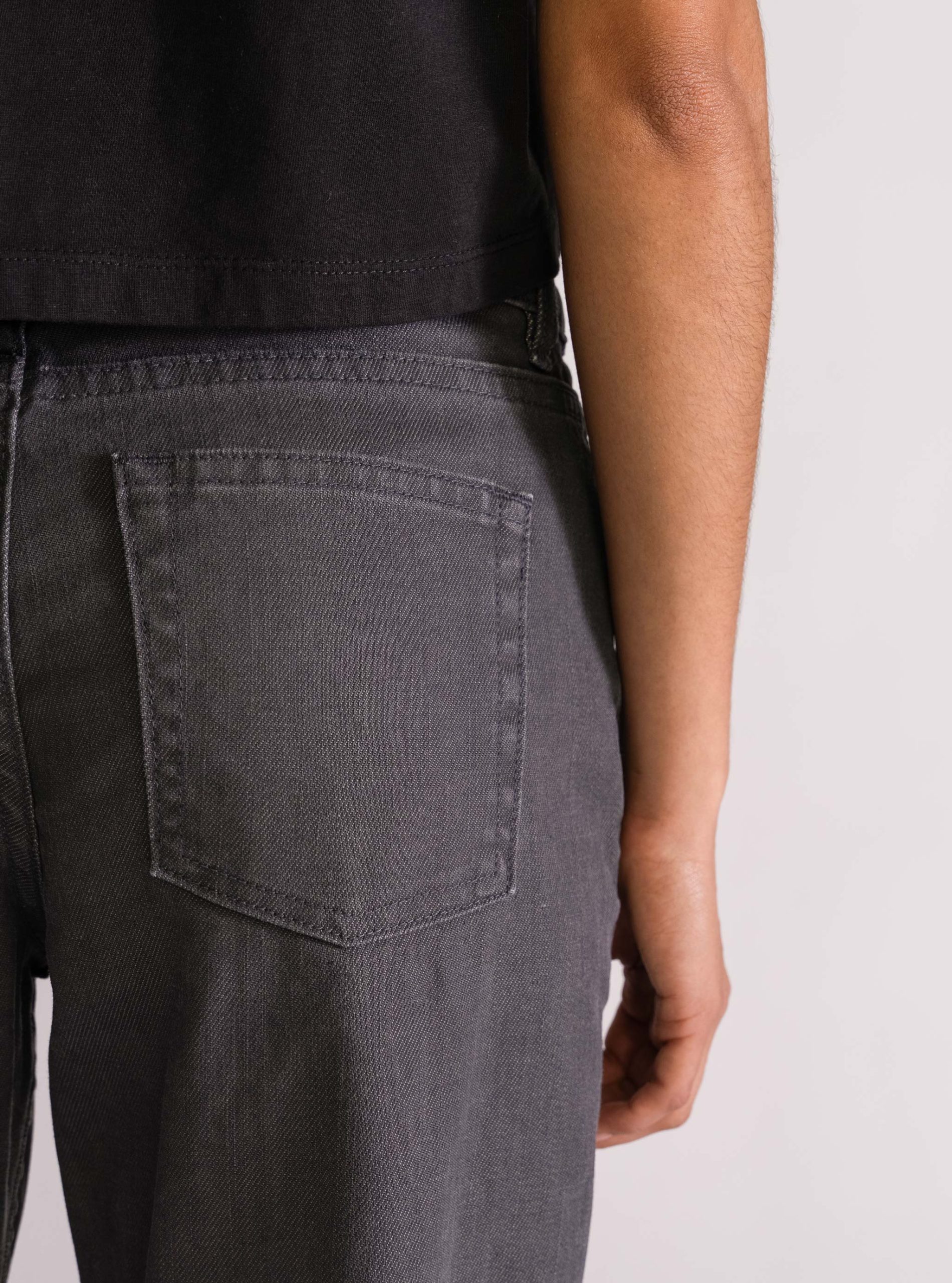 One More Time Slim Jeans, Gris Obscuro - Imagen 4