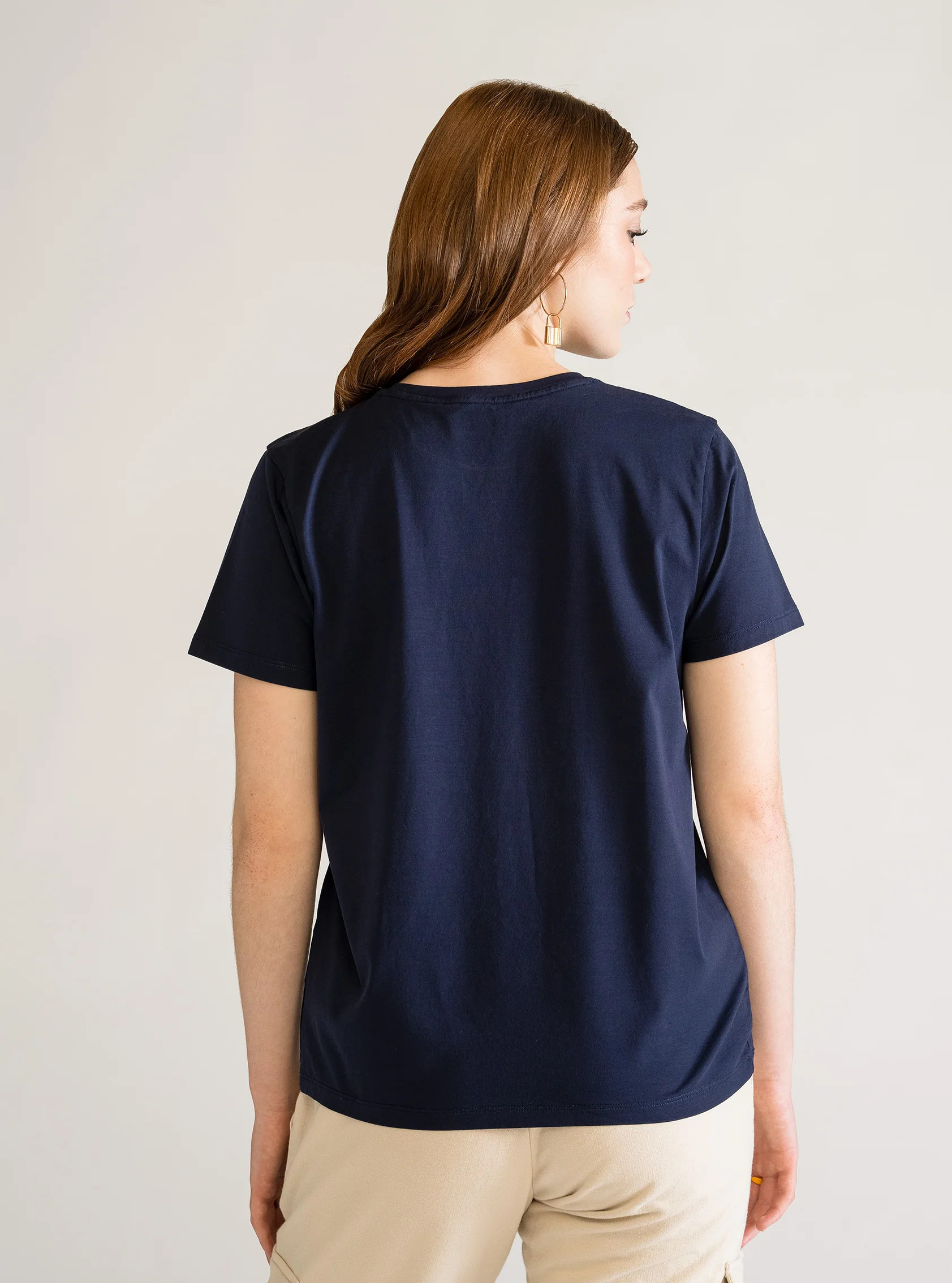 Basic Premium Tee, Azul Obscuro - Imagen 5