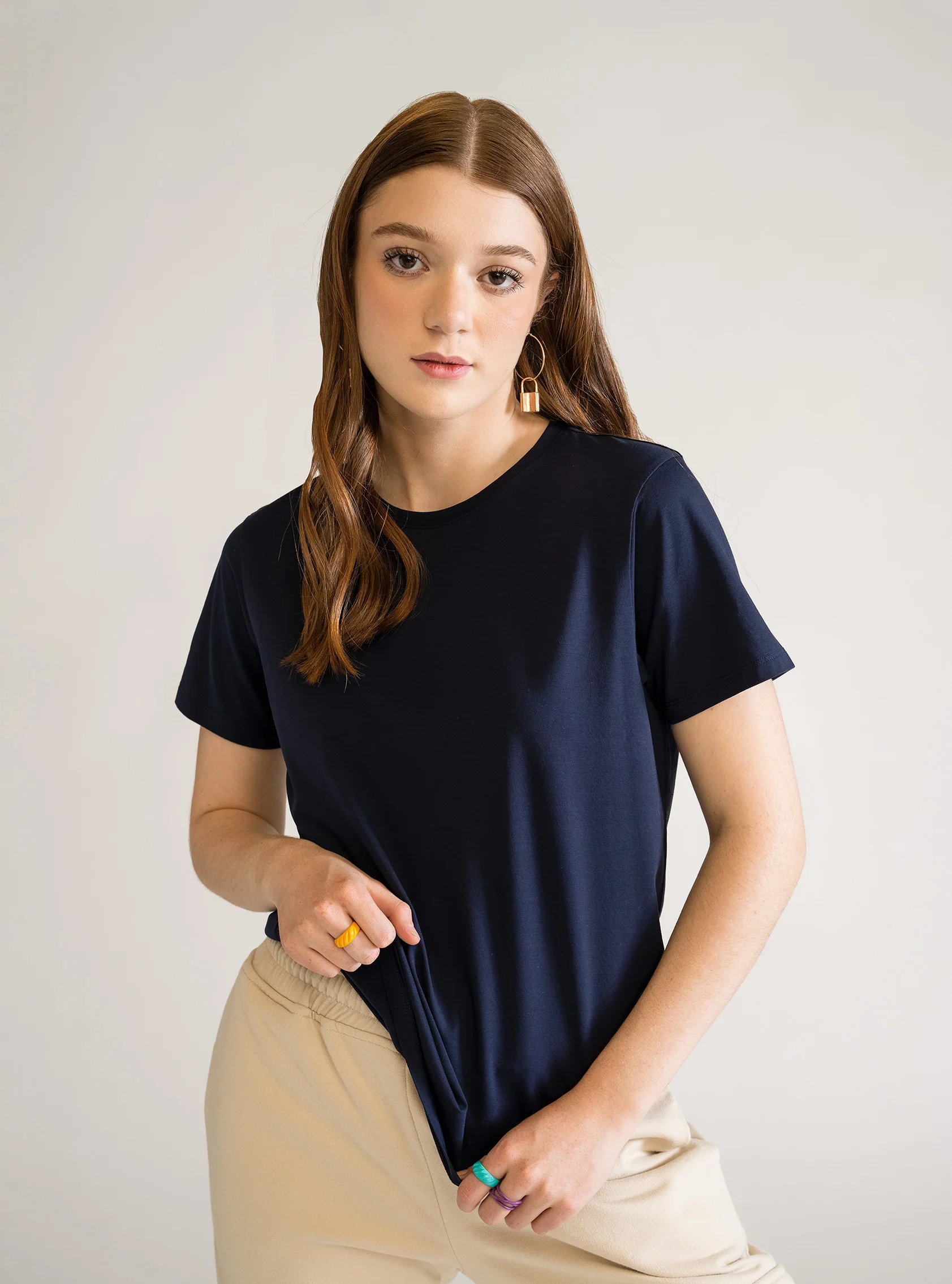 Basic Premium Tee, Azul Obscuro