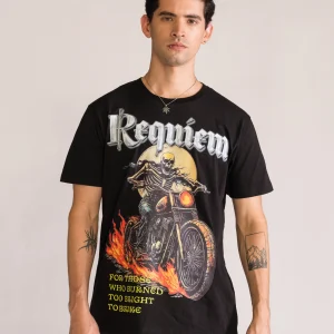 Too Bright To Brake Playera, Negro