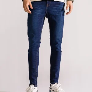 Basic Skinny Jeans, Azul Obscuro