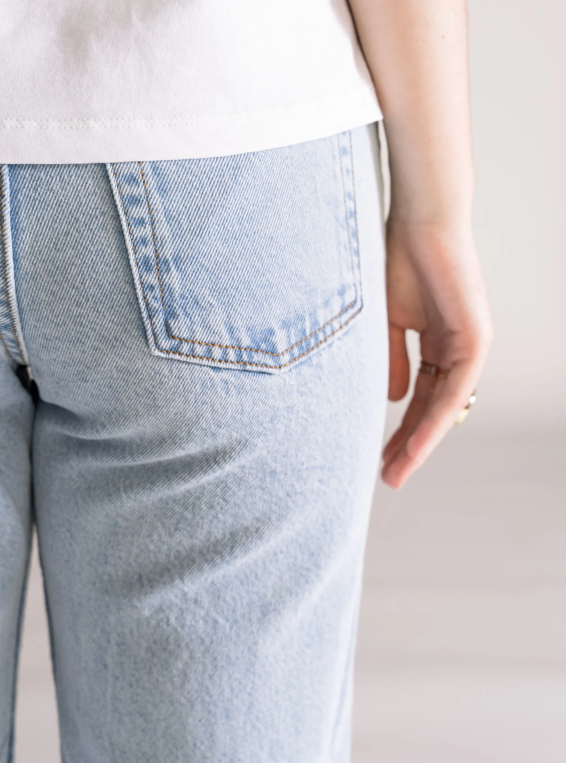 Bubble Pop Slim Jeans, Celeste - Imagen 4
