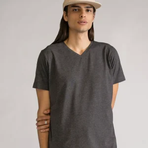 Everyday Regular T-Shirt V, Gris Obscuro