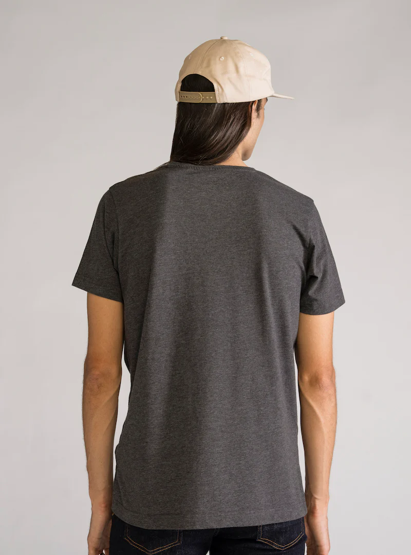Everyday Regular T-Shirt V, Gris Obscuro - Imagen 3