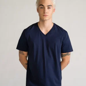 The Perfect T-Shirt V-Neck, Azul Obscuro