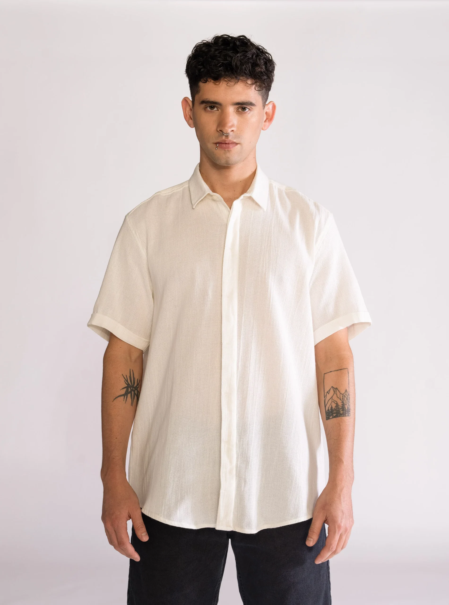 More Chaos Camisa, Blanco Hueso