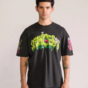 Krusty Pants Halloween Playera, Gris Obscuro