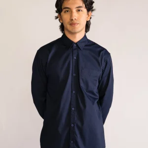 Stood Back Up Camisa, Azul Obscuro