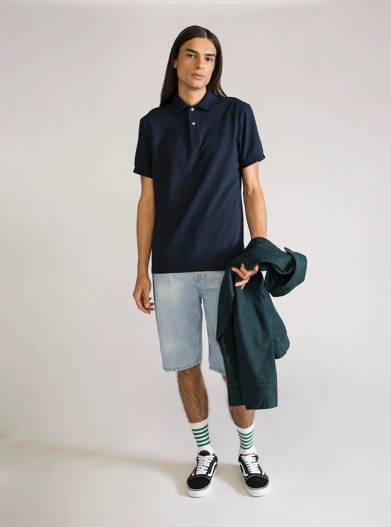 Basic Polo Premium, Azul Obscuro - Imagen 4