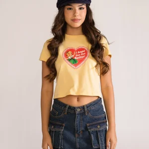 Hope U Get Better Baby Playera, Amarillo Claro