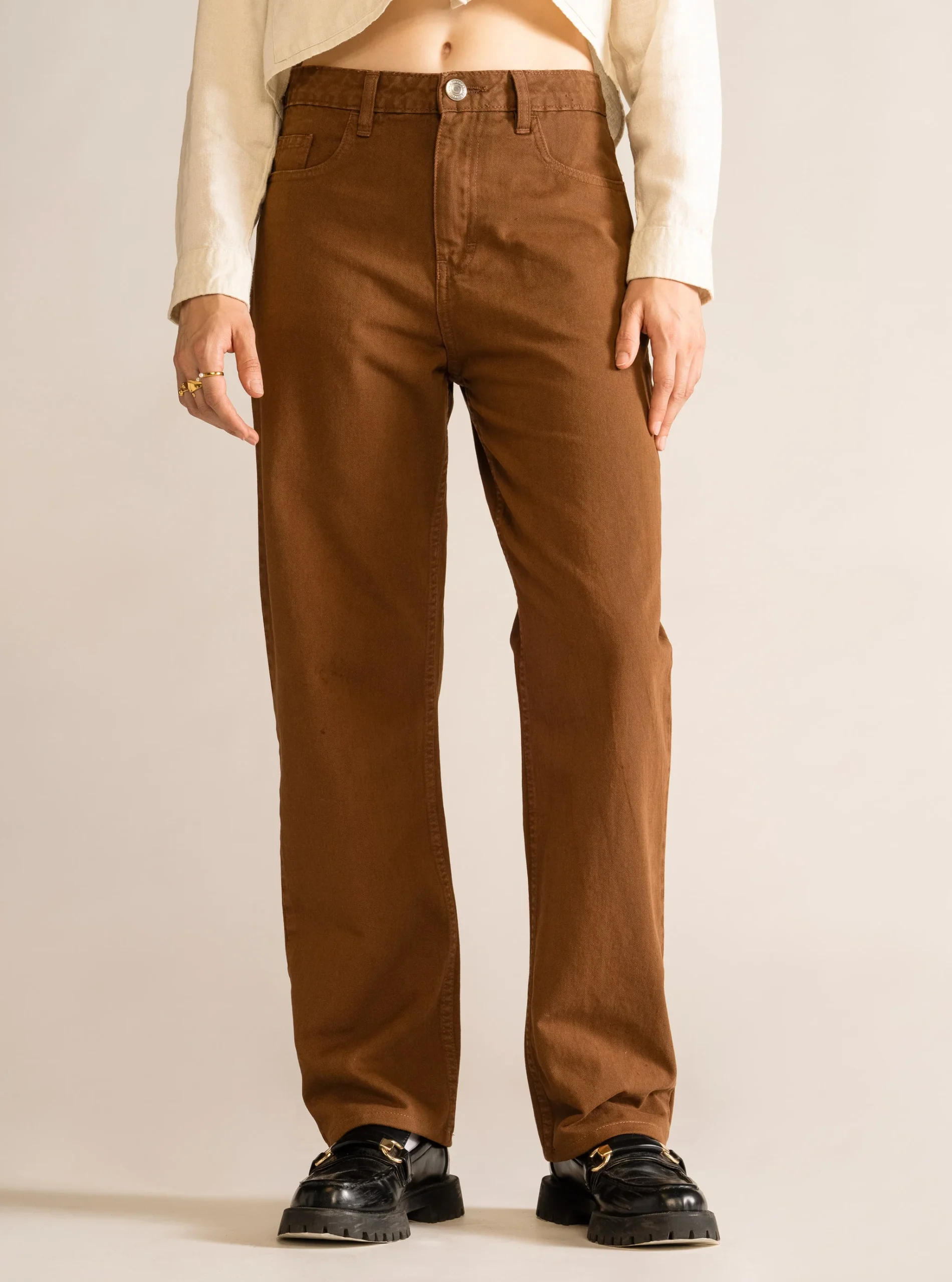 Relaxed Baggy Jeans, Café Obscuro