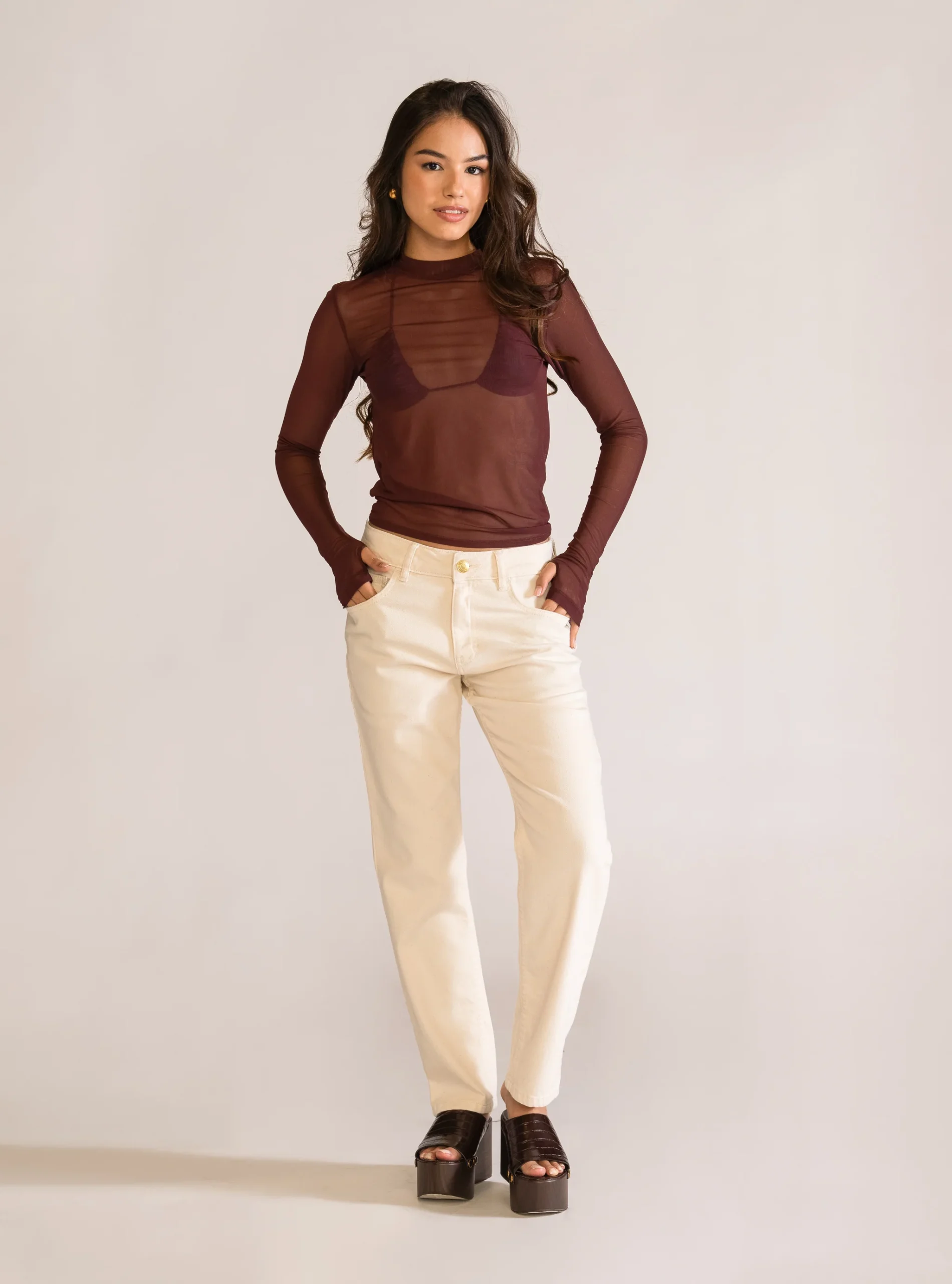 Crazy 4 You Blusa, Vino Tinto - Imagen 4