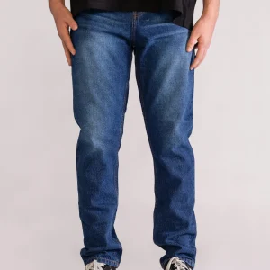 Feeling That Way Regular Vintage Jeans, Azul Obscuro