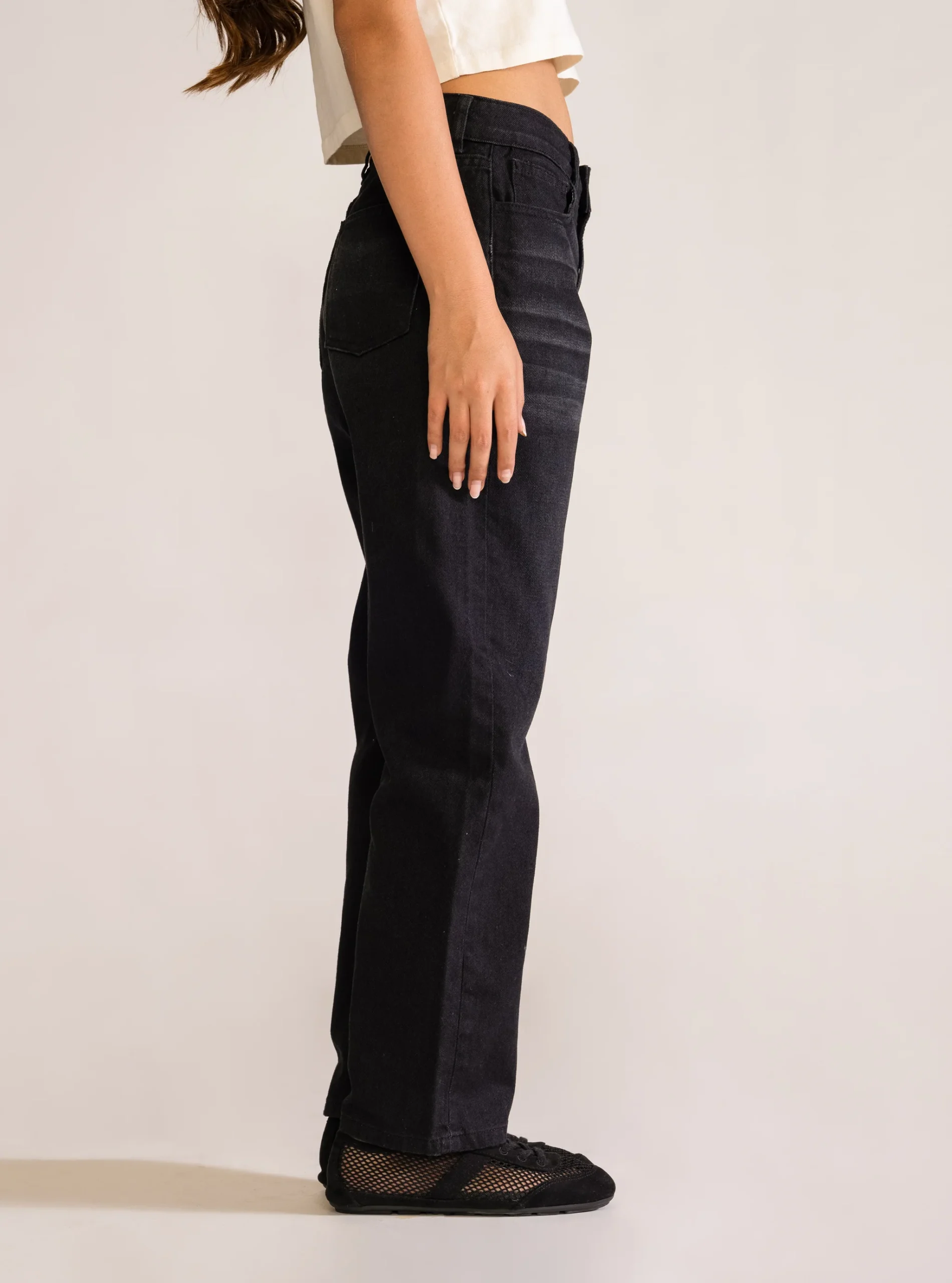 Dangerous 90's Straight Jeans, Negro - Imagen 3