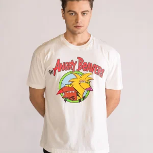 Angry Beavers Playera, Blanco Hueso
