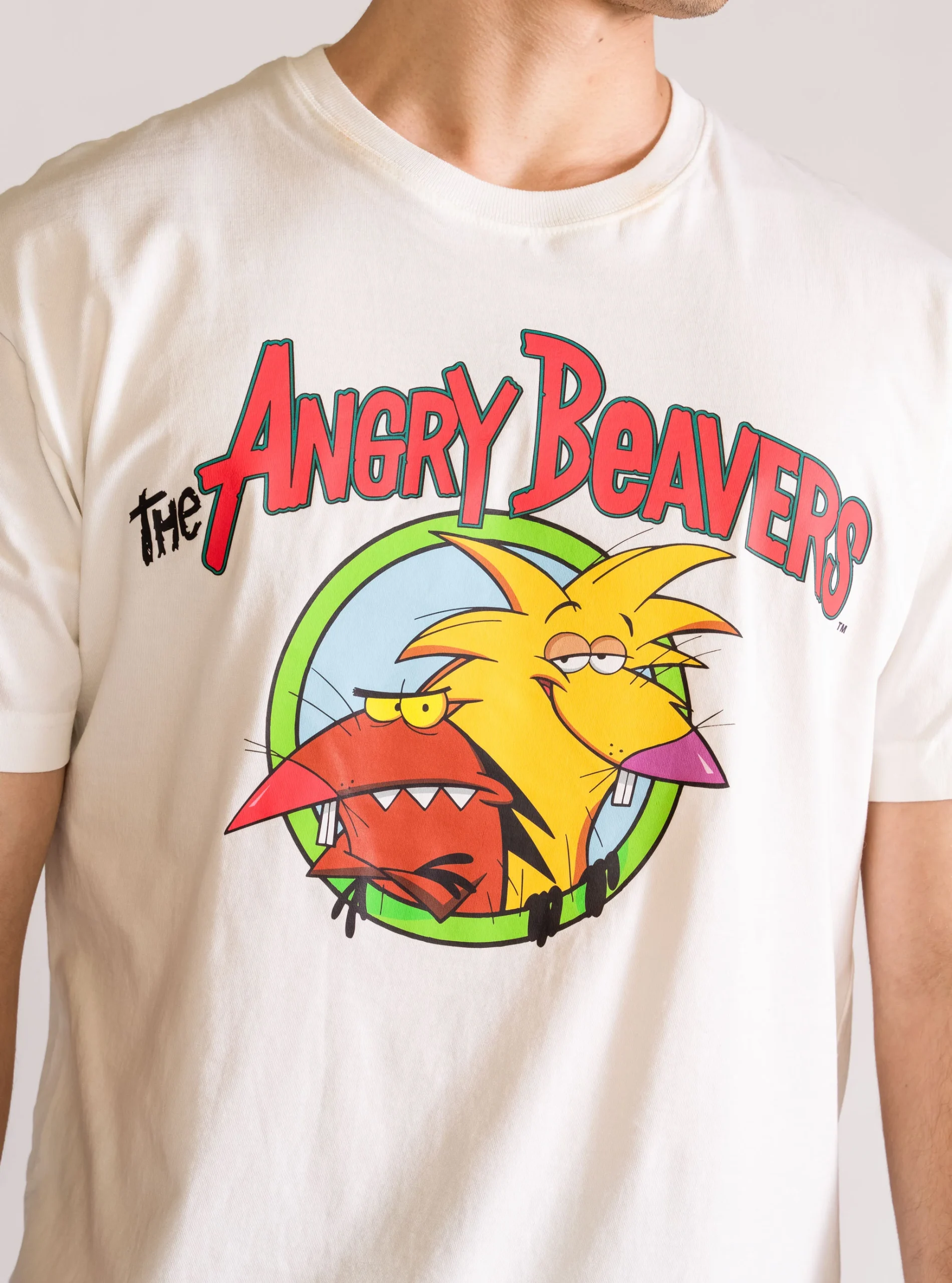 Angry Beavers Playera, Blanco Hueso - Imagen 5
