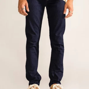 Basic Slim Jeans, Azul Marino