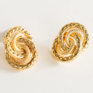 Twirl Gurl Earrings, Dorado