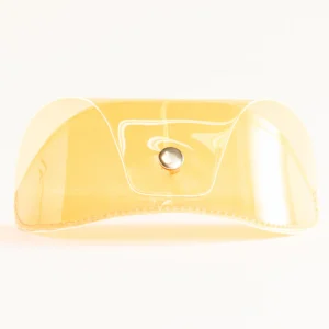 Transparent Plastic Fantastic Sunglass Cases, Anaranjado