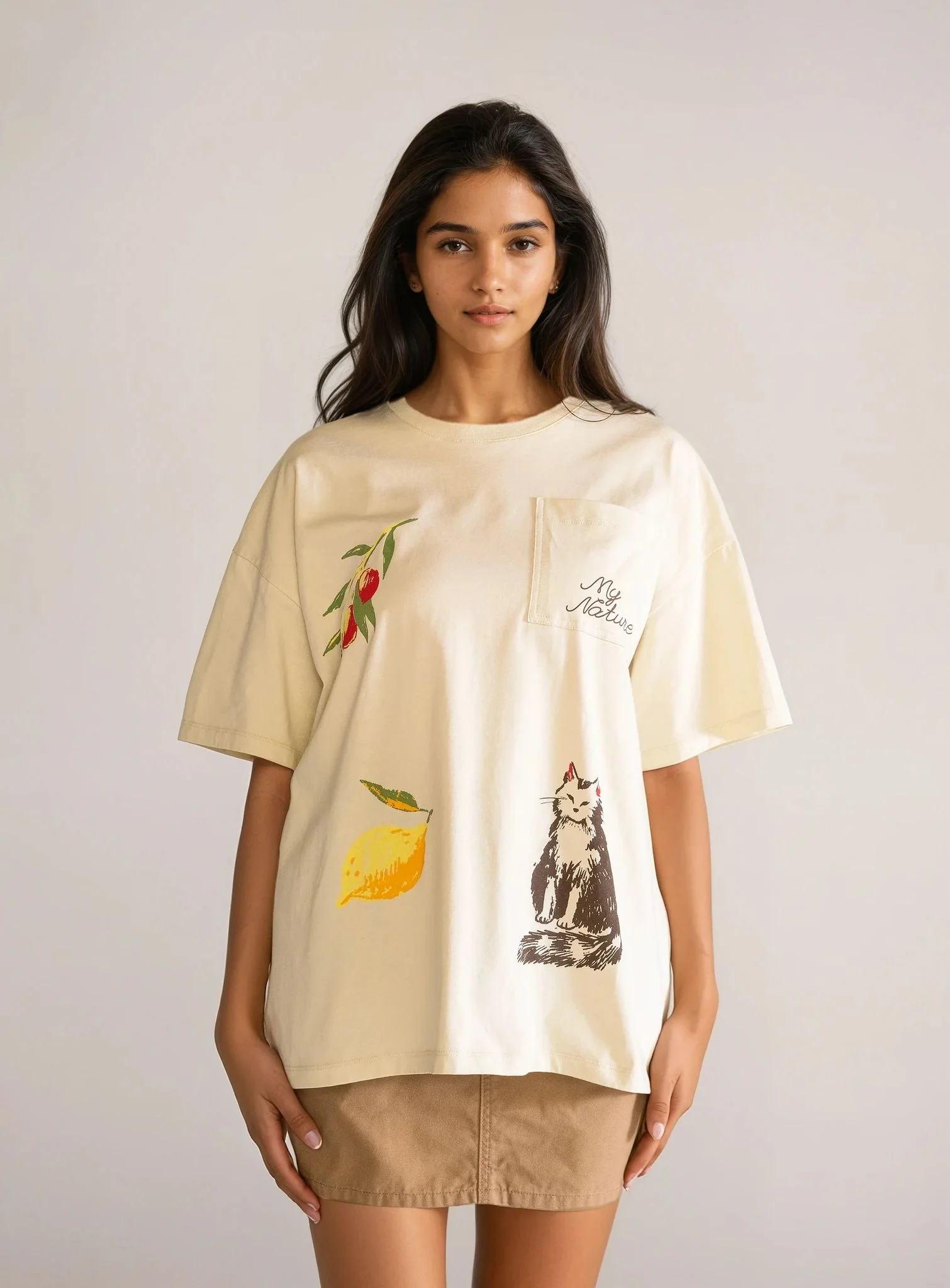 Essentials Oversized Playera, Verde Menta