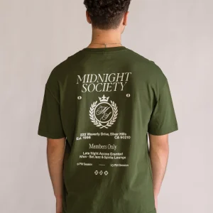 Midnight Society Playera, Verde Claro