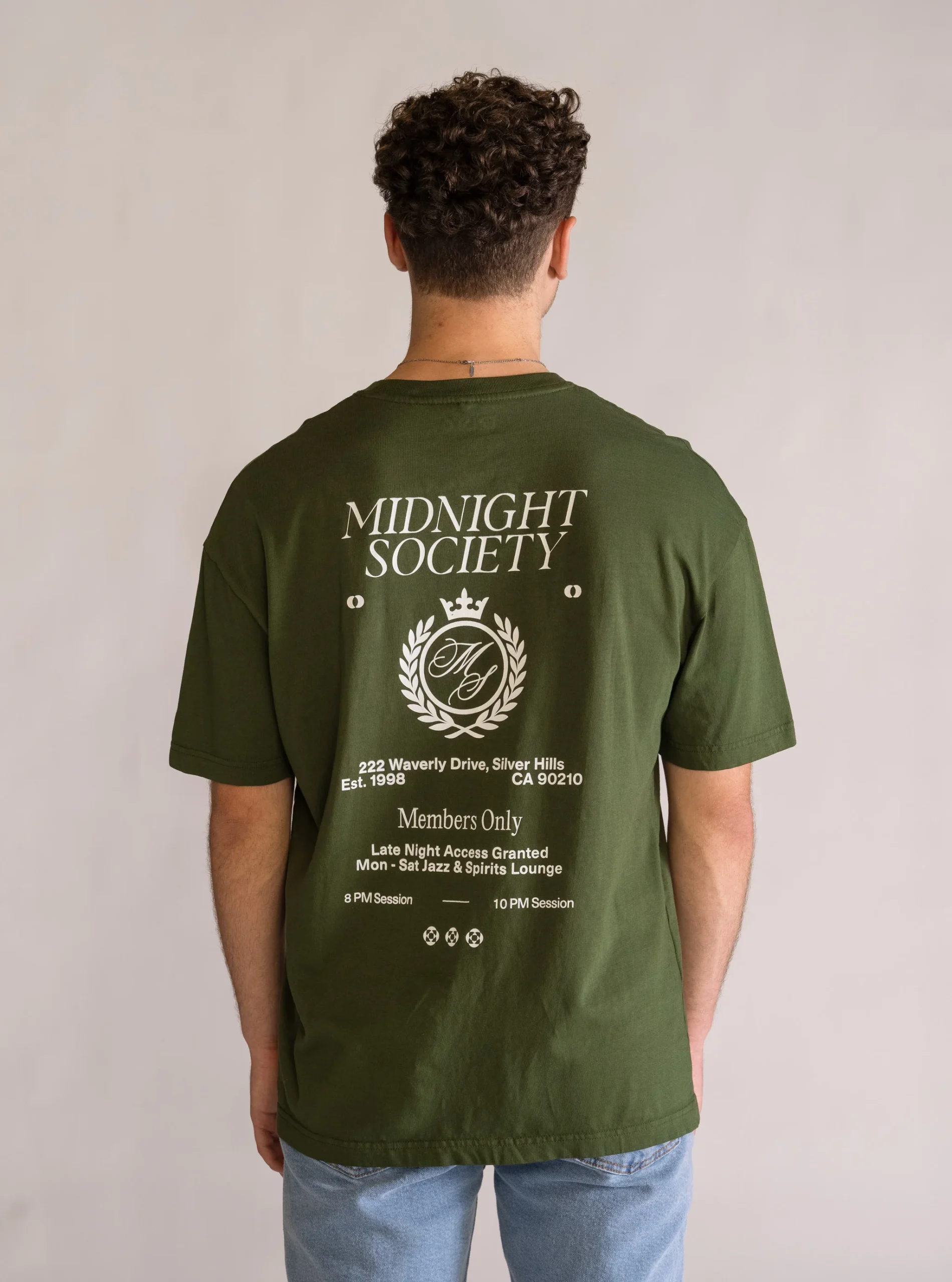 Midnight Society Playera, Verde Claro