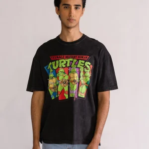 Turtle Power! Playera, Gris Obscuro