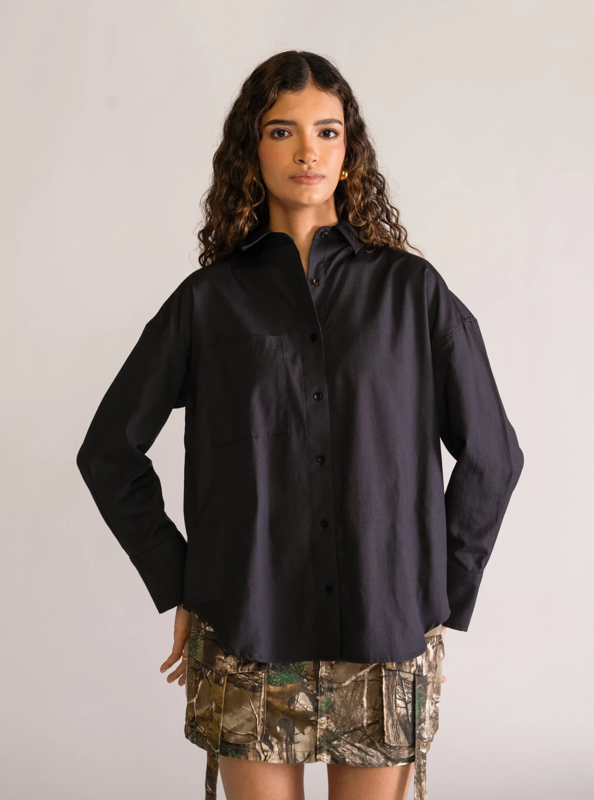 Mon Chéri Blusa, Negro