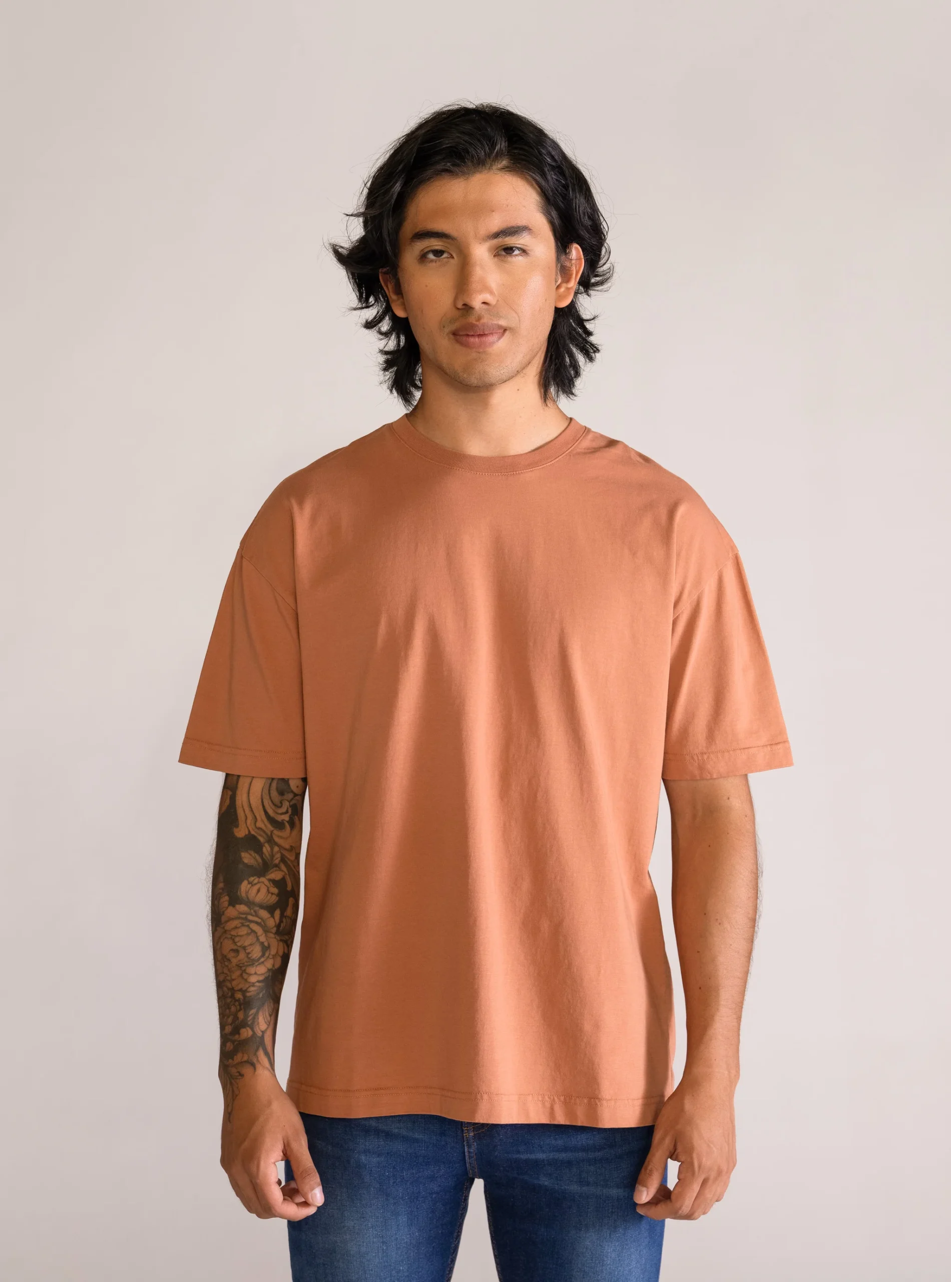 Take A Walk Drop T-Shirt, Café Claro