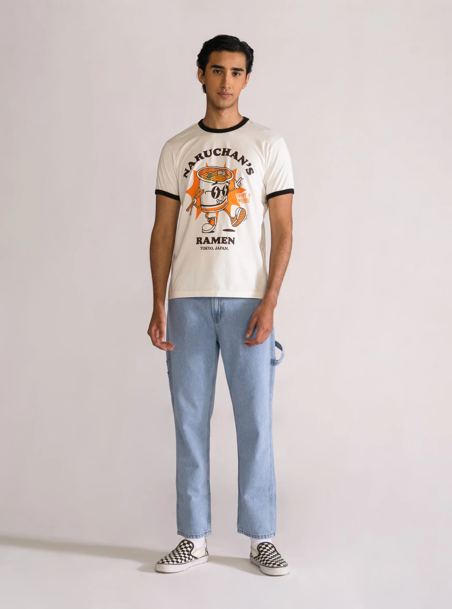 Naruchan's Ramen Playera, Blanco Hueso - Imagen 4