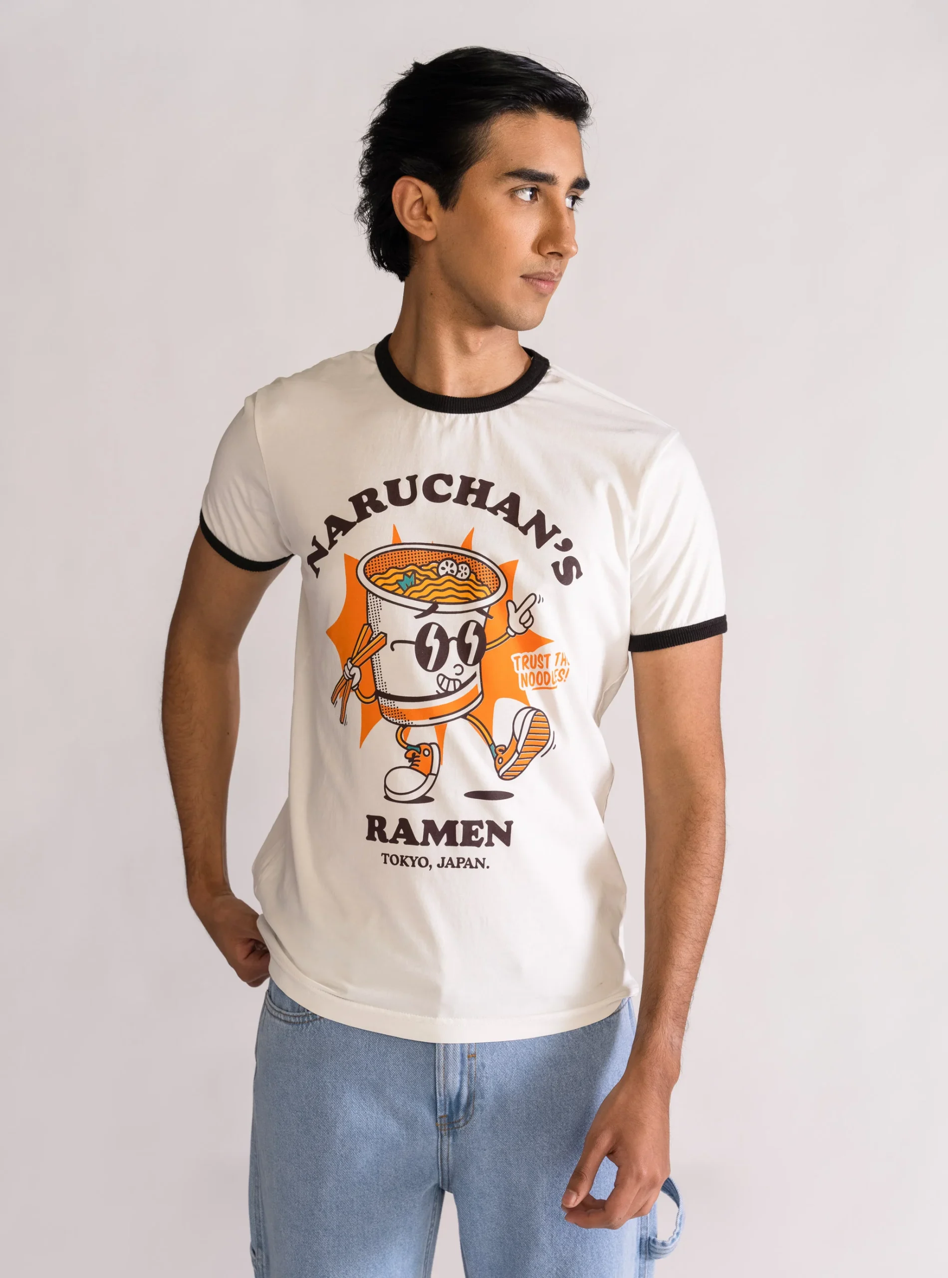 Naruchan's Ramen Playera, Blanco Hueso
