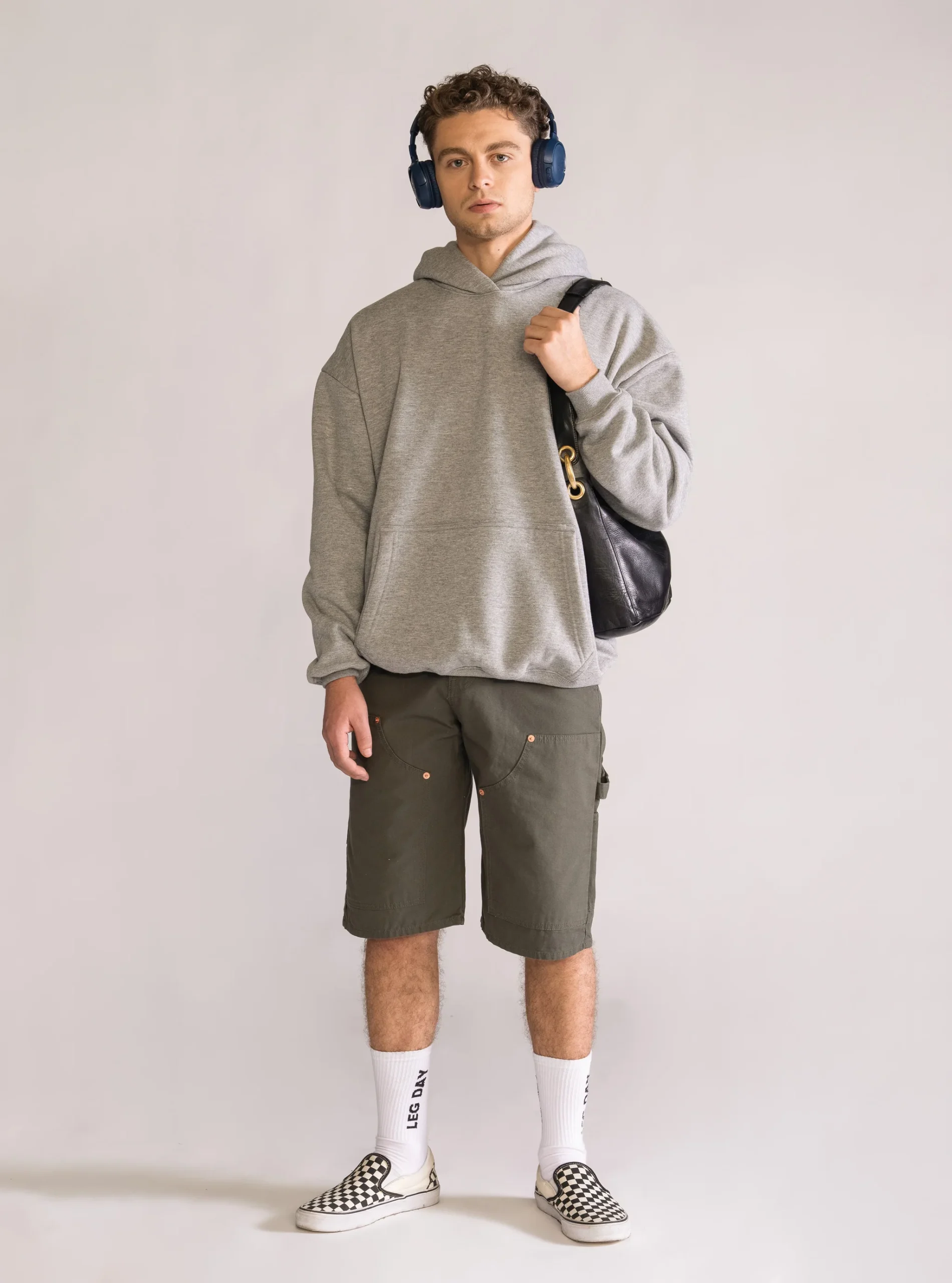 Basic Hoodie Premium, Gris Claro - Imagen 5