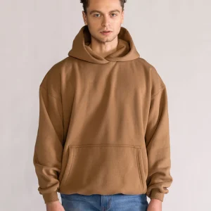 Basic Hoodie Premium, Cafe Claro