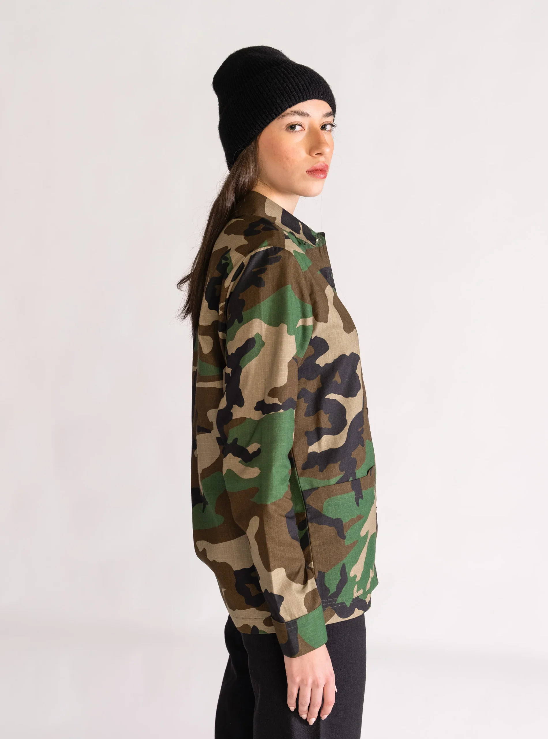 Camo Working Jacket, Verde Olivo - Imagen 3