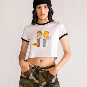 Beavis & Butthead, Baby Tee, Blanco