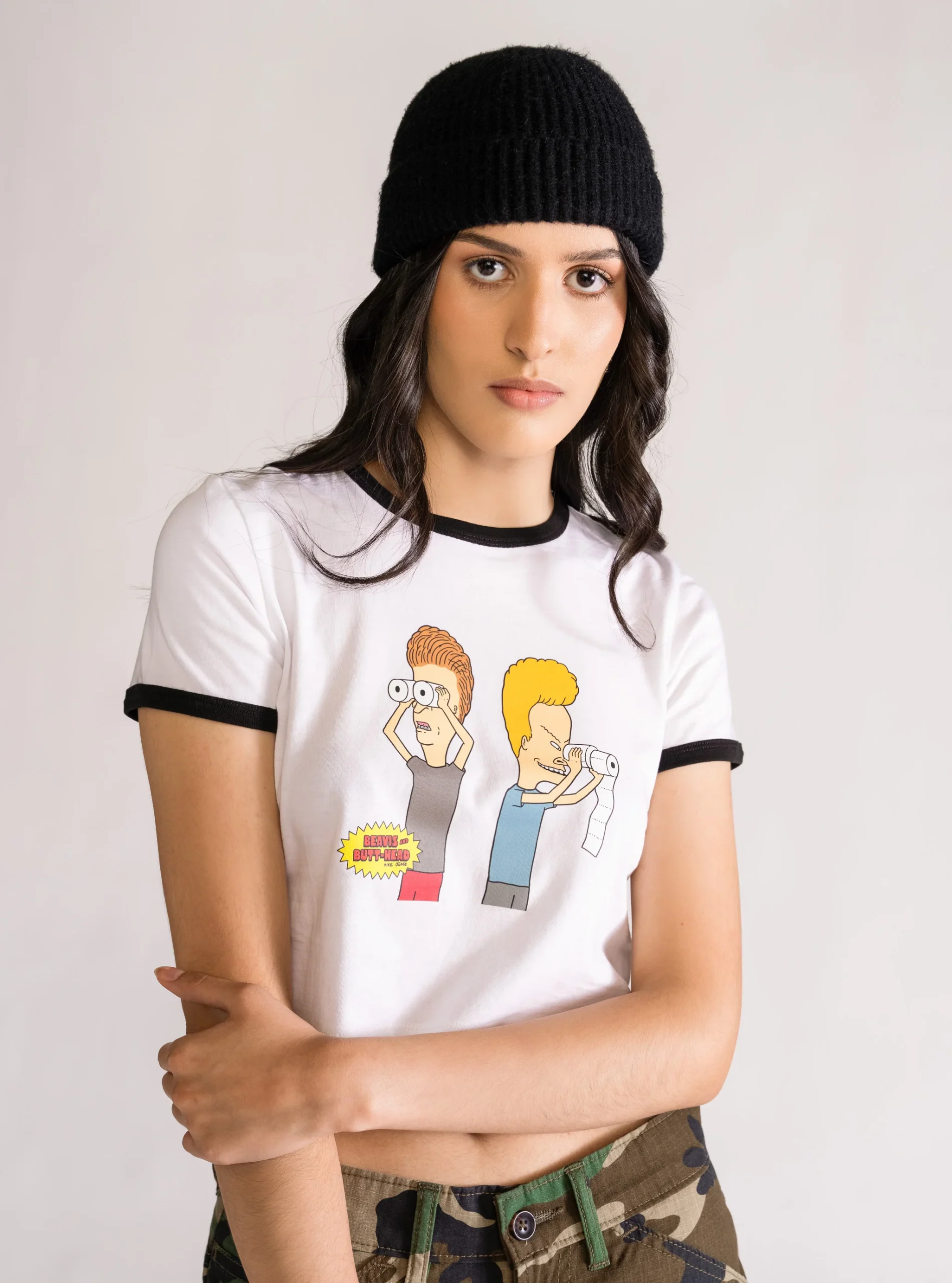 Beavis & Butthead, Baby Tee, Blanco - Imagen 3