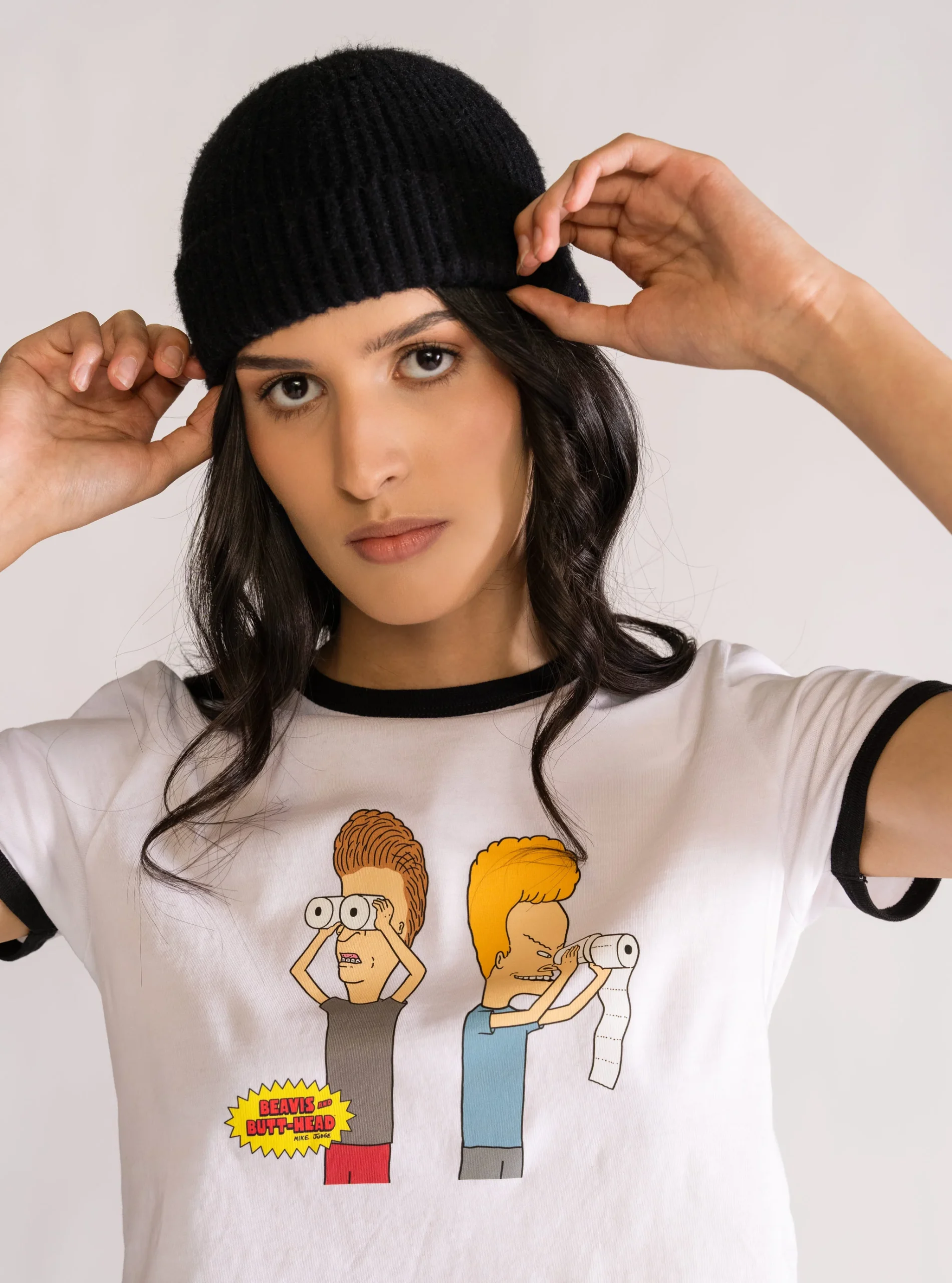 Beavis & Butthead, Baby Tee, Blanco - Imagen 4