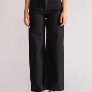 Be Back Acampanado Jeans, Negro