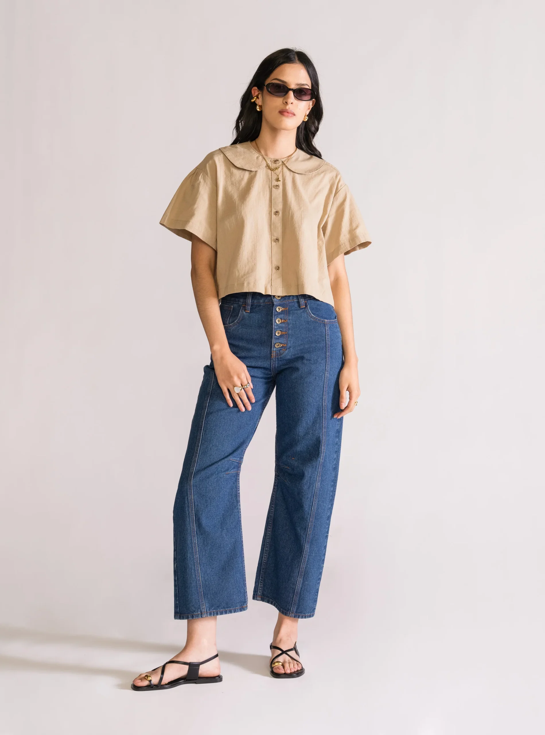 Moment Of Vanity Barrel Jeans, Azul Obscuro - Imagen 7