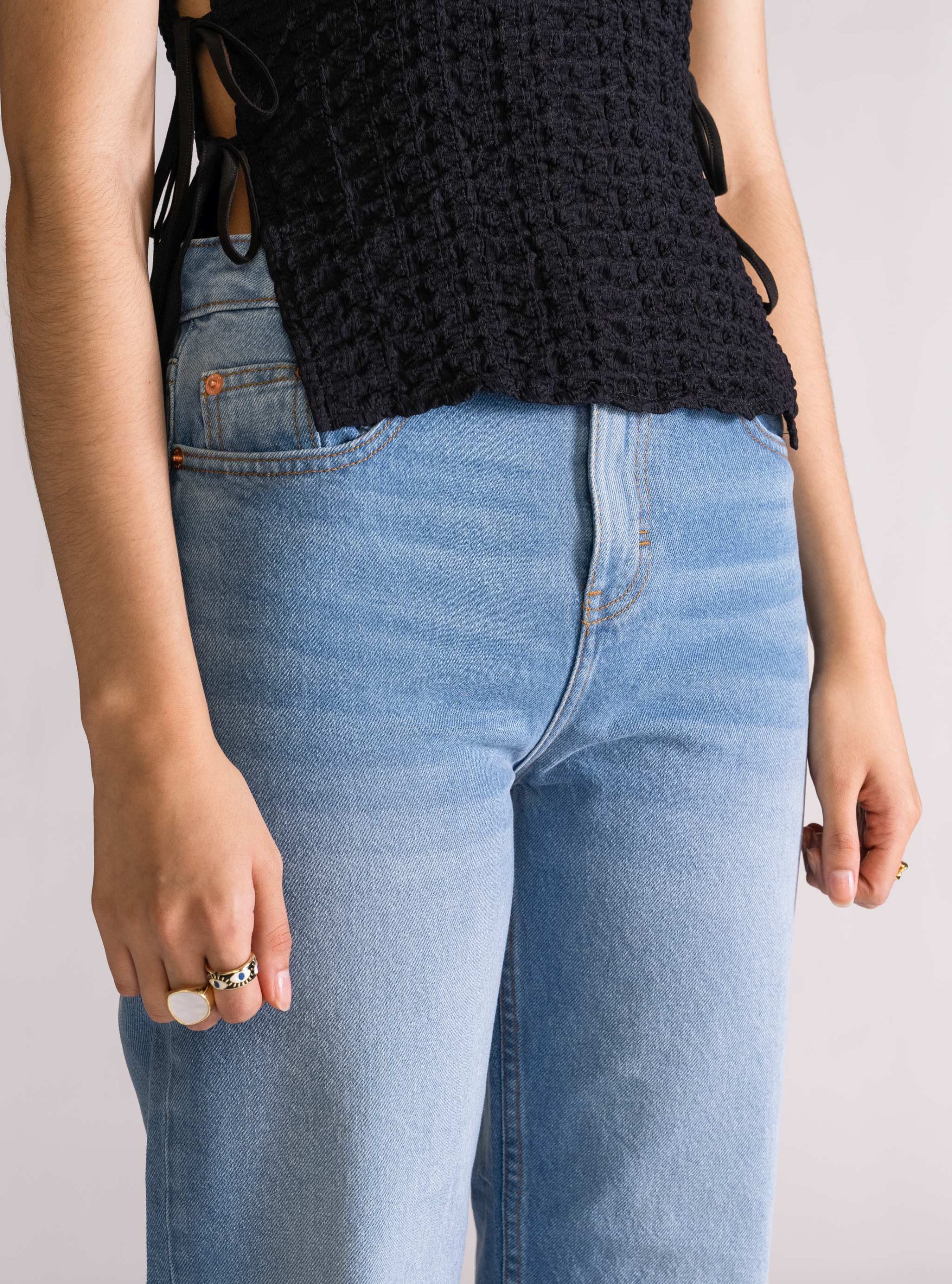 Perfect Saturday Baggy Jeans, Azul Claro - Imagen 5