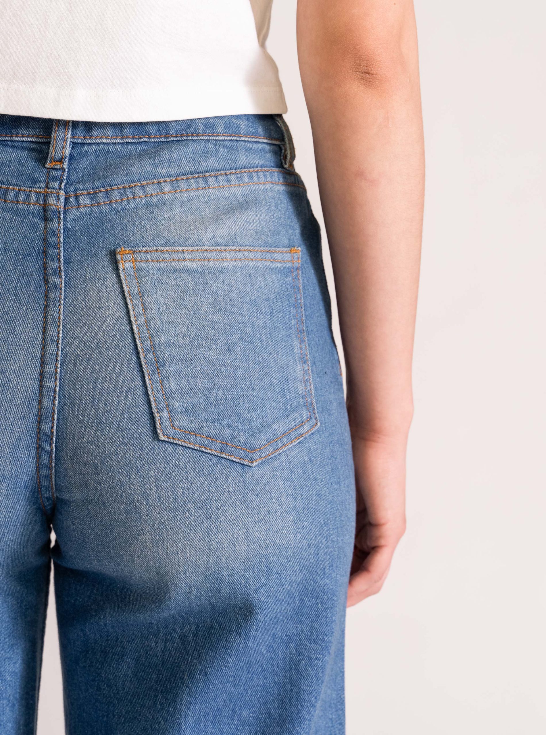 I Feel Love Wide Leg Jeans, Azul Claro - Imagen 4