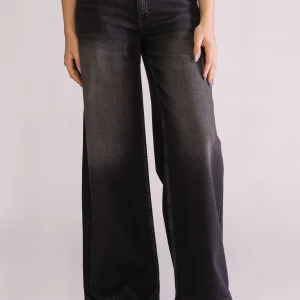 Super Wide Leg Black Cintura Baja, Negro