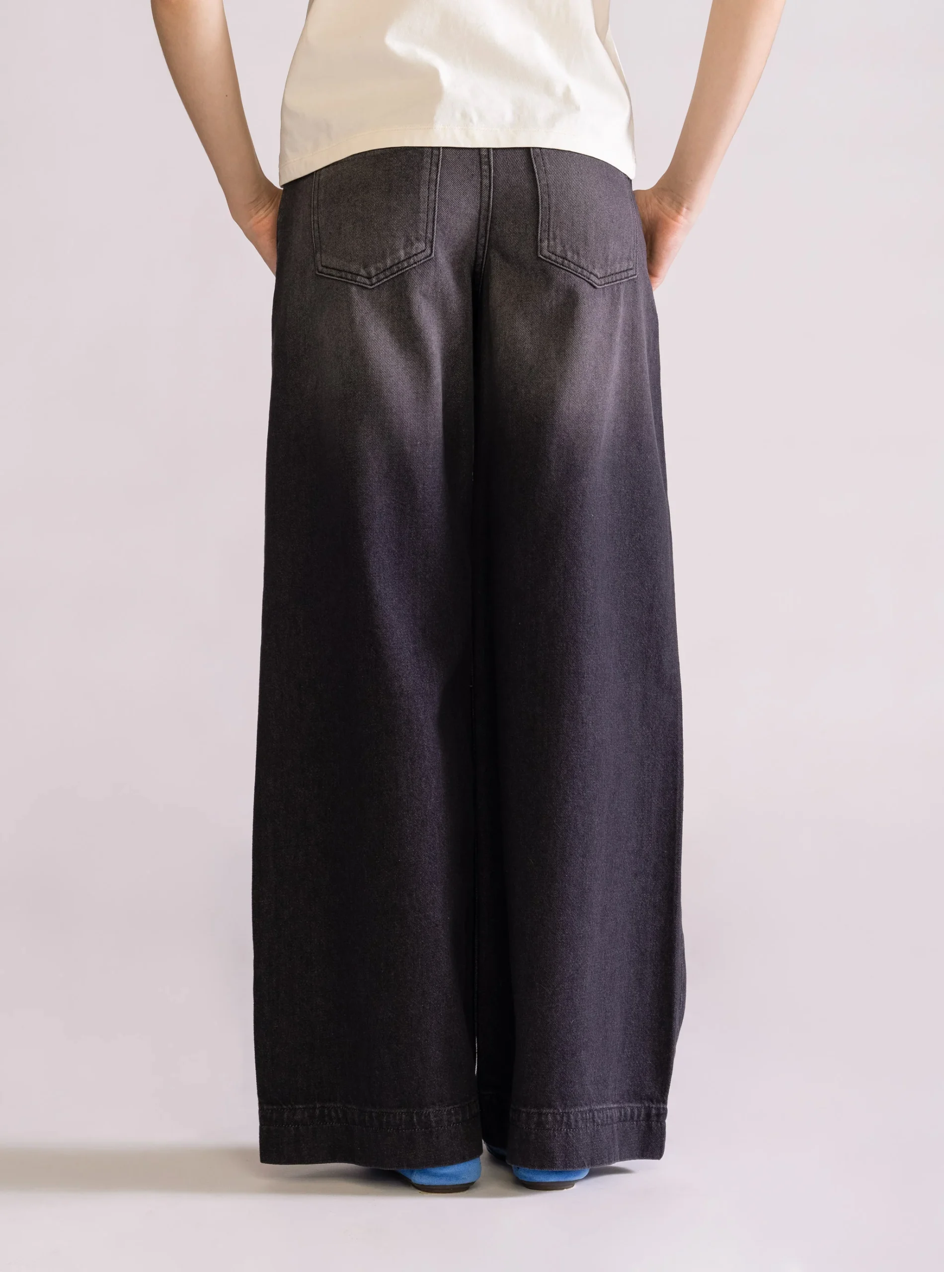 Super Wide Leg Black Cintura Baja, Negro - Imagen 3