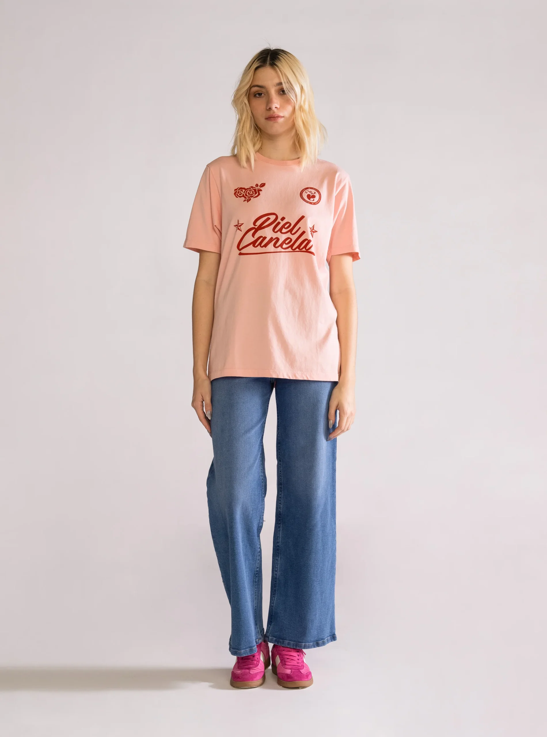 Piel Canela Playera, Rosa - Imagen 5