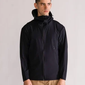 Hooded Utility Jacket Style, Negro