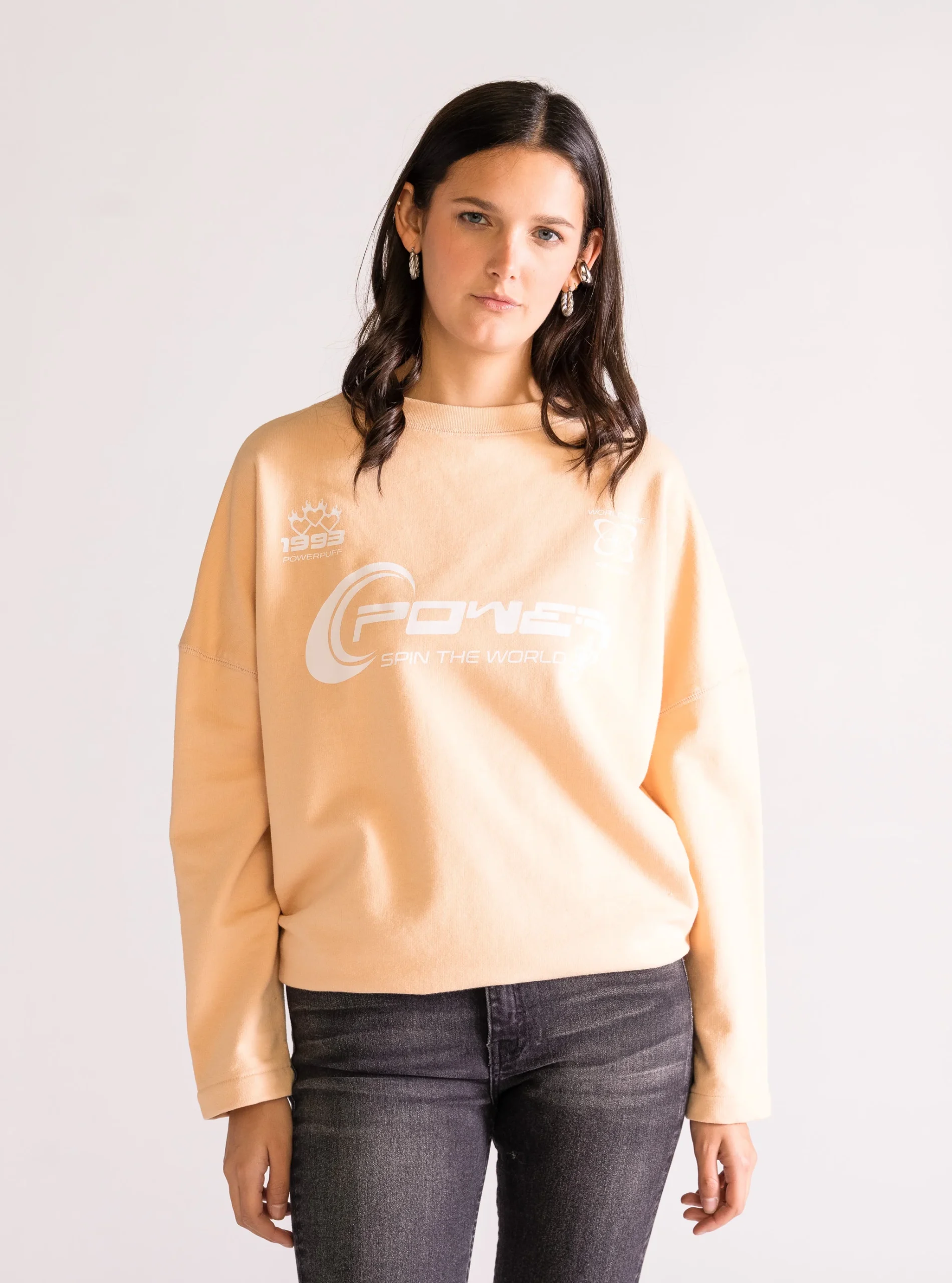 Fueled By Love Crew Neck, Beige
