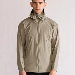 Hooded Utility Jacket Style, Verde Claro